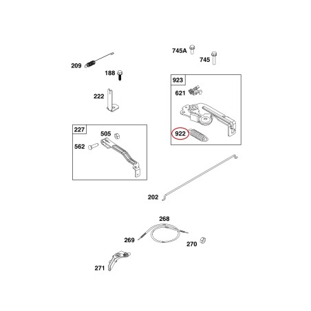 692135 SPRING, BRAKE 00030001053 ORIGINAL STIHL | NewgardenParts.com