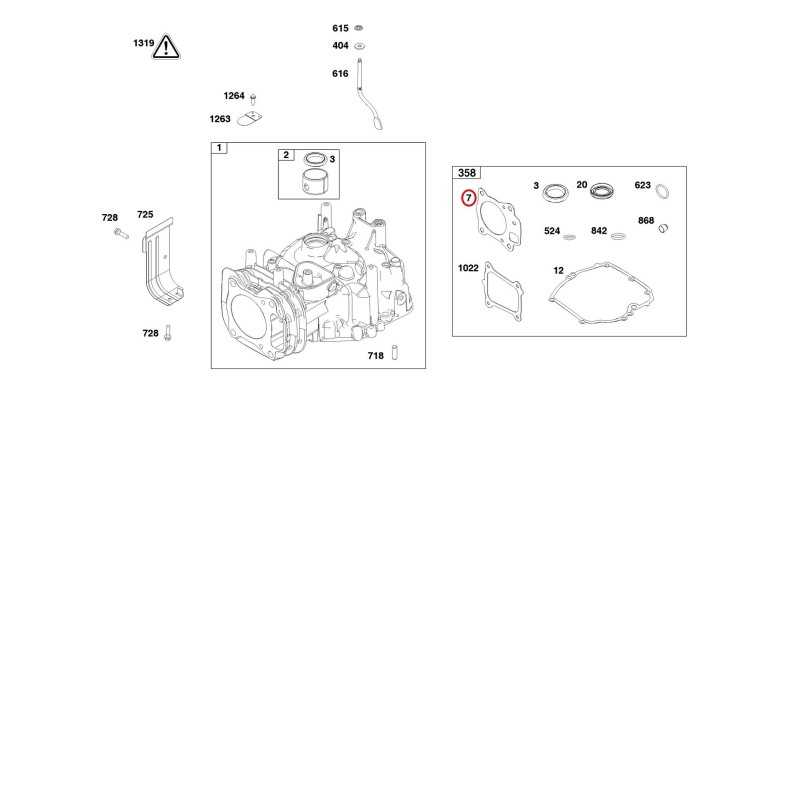 796475 DICHTUNG, ZYLINDERKOPF 00030002331 ORIGINAL STIHL