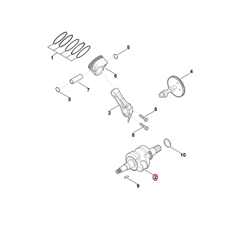 Cigüeñal 00040300402 ORIGINAL STIHL