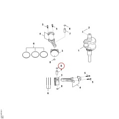 Anello di sicurezza 00040340102 ORIGINALE STIHL | NewgardenParts.com