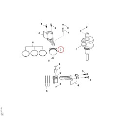 Piston Ø 76mm 00040340506 ORIGINAL STIHL | NewgardenParts.com