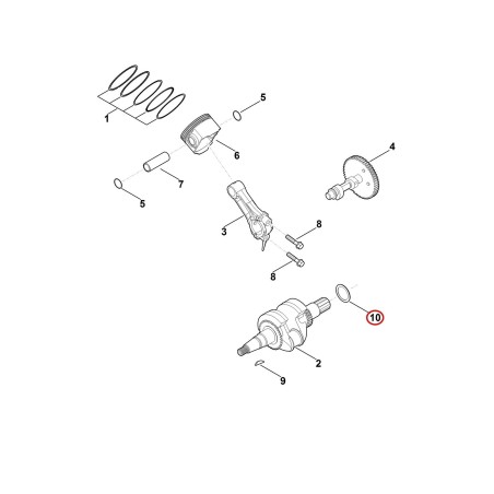 Rondelle 00040380701 ORIGINAL STIHL | NewgardenParts.com
