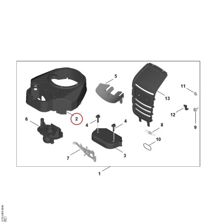 Cubierta de conducción de aire 00040800904 ORIGINAL STIHL | NewgardenParts.com