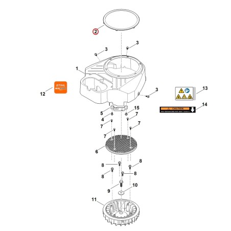 Anillo 00040848901 ORIGINAL STIHL | NewgardenParts.com