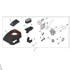 Luftleitblech 00040873607 ORIGINAL STIHL | NewgardenParts.com