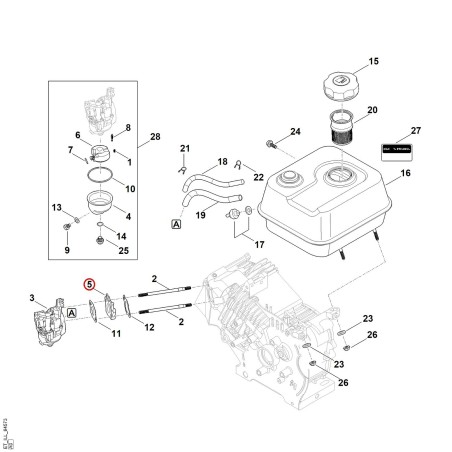 Bride intermédiaire 00041211601 ORIGINAL STIHL | NewgardenParts.com