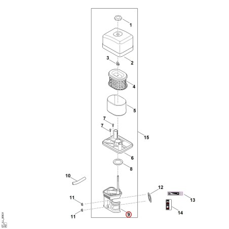 Support 00041241802 ORIGINAL STIHL | NewgardenParts.com