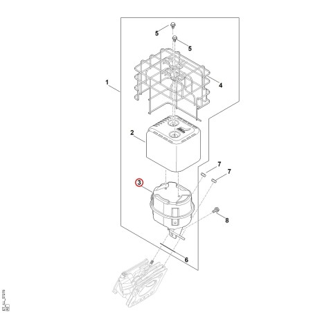 Muffler 00041400604 ORIGINAL STIHL | NewgardenParts.com