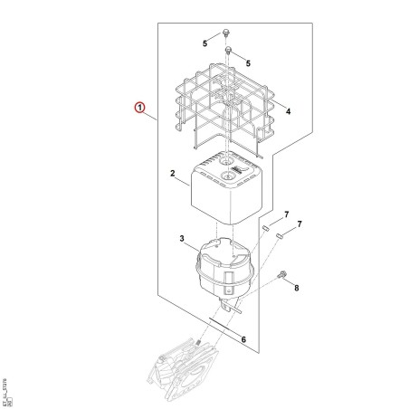 Silencieux 00041400605 ORIGINAL STIHL | NewgardenParts.com