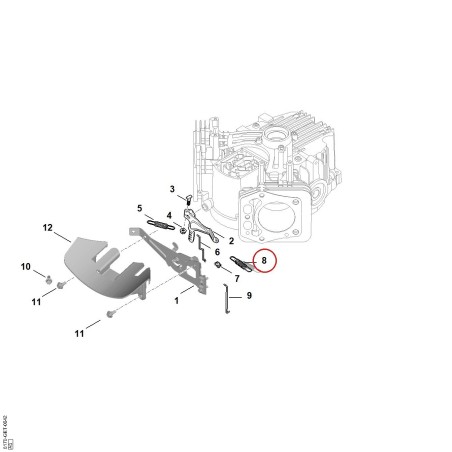 Spring 00041826110 ORIGINAL STIHL | NewgardenParts.com