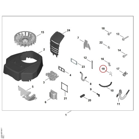 Fascetta stringitubo 00043587904 ORIGINALE STIHL | NewgardenParts.com