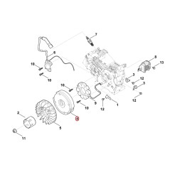 Flywheel 00044001202 ORIGINAL STIHL | NewgardenParts.com