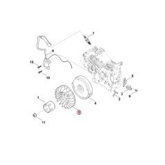 Volano 00044001203 ORIGINALE STIHL | NewgardenParts.com