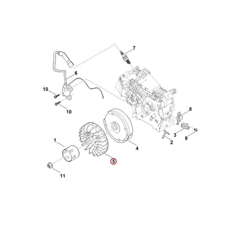 Flywheel 00044001203 ORIGINAL STIHL