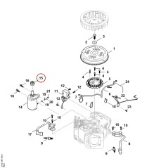 Starter pinion 00046003700 ORIGINAL STIHL | NewgardenParts.com