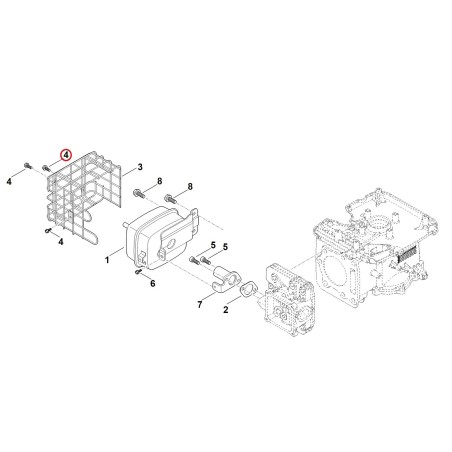 Tornillo hexagonal con brida 00049510826 ORIGINAL STIHL | NewgardenParts.com
