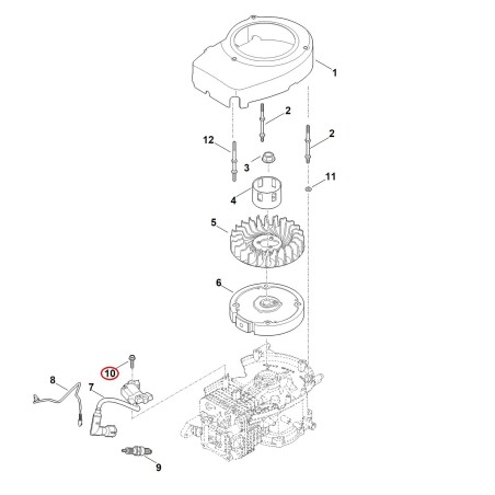 Tornillo hexagonal con brida 00049510827 ORIGINAL STIHL | NewgardenParts.com