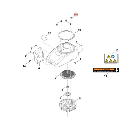 Vite 00049519710 ORIGINALE STIHL | NewgardenParts.com