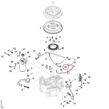 Screw 00049519752 ORIGINAL STIHL | NewgardenParts.com