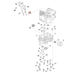 Sealing ring 00049925509 ORIGINAL STIHL | NewgardenParts.com