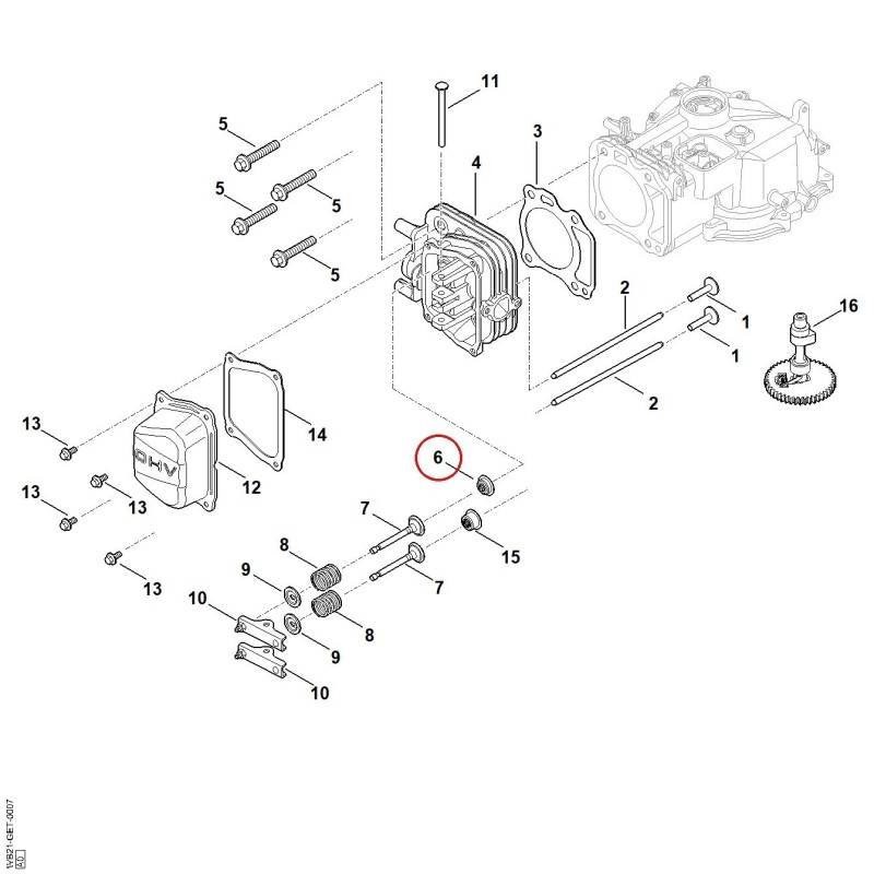 Dichtung 00070290503 ORIGINAL STIHL