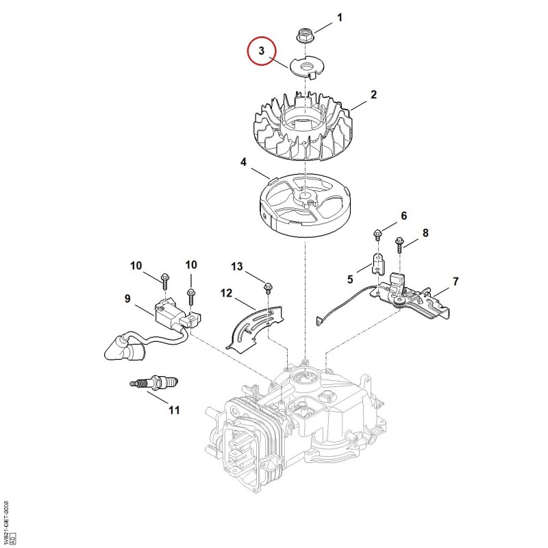 Mitnehmer 00070862100 ORIGINAL STIHL