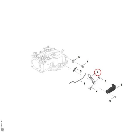 Levier de régulateur 00071040600 ORIGINAL STIHL | NewgardenParts.com