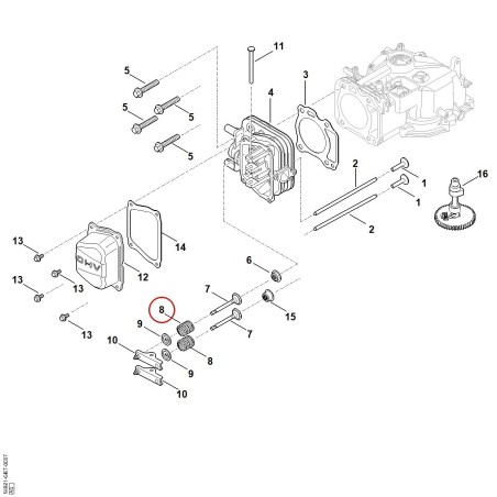 Ressort 00071042100 ORIGINAL STIHL | NewgardenParts.com