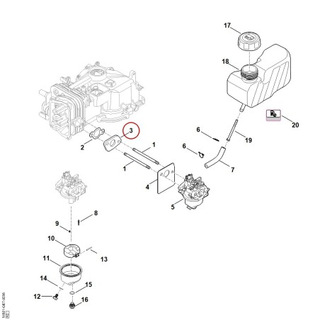 Zwischenplatte 00071220700 ORIGINAL STIHL | NewgardenParts.com