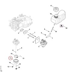 Intake casing 00071223800 ORIGINAL STIHL | NewgardenParts.com