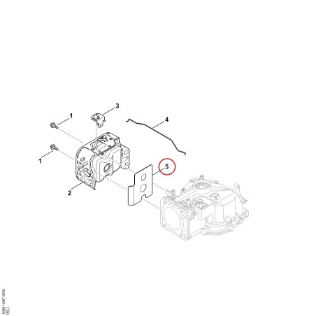 Muffler gasket 00071490600 ORIGINAL STIHL | NewgardenParts.com