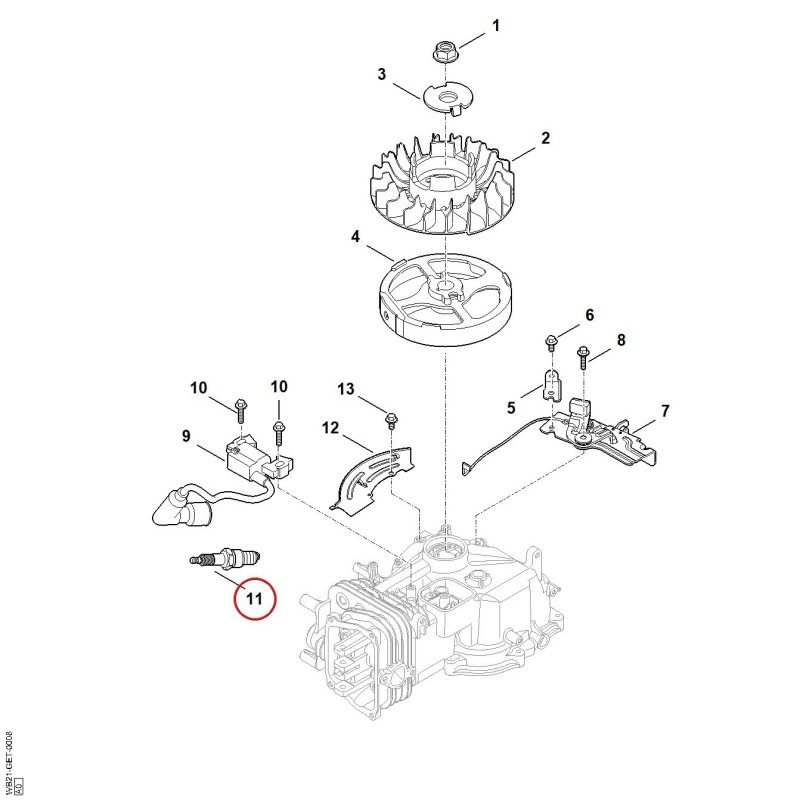 Bujia 00074007000 ORIGINAL STIHL