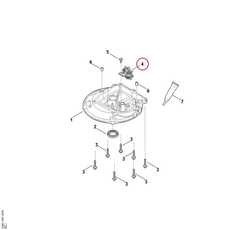 Caja reductora 00076400100 ORIGINAL STIHL Caja reductora 00076400100 ORIGINAL STIHL