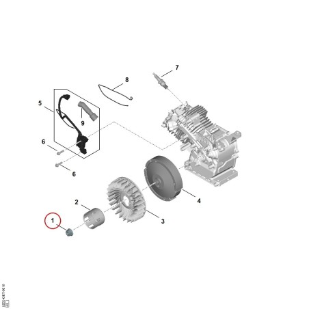 Tuerca 00079550901 ORIGINAL STIHL | NewgardenParts.com
