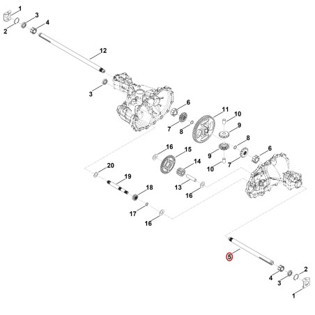 Arbre de sortie gauche 00126420602 ORIGINAL STIHL | NewgardenParts.com