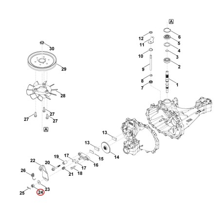 5/16-24 nut 00129550900 ORIGINAL STIHL | NewgardenParts.com