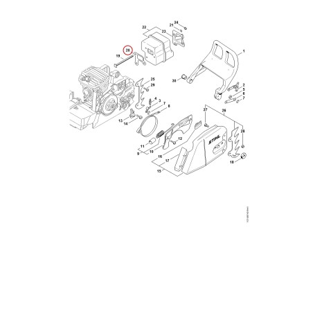 Schalldämpferdichtung 11271490600 ORIGINAL STIHL | NewgardenParts.com