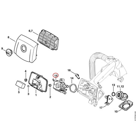 Carburetor C1Q-S125C 11371200605 ORIGINAL STIHL | NewgardenParts.com