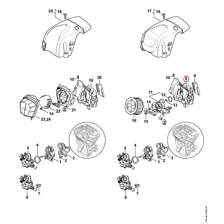 Luftführungshaube 11400873003 ORIGINAL STIHL | NewgardenParts.com