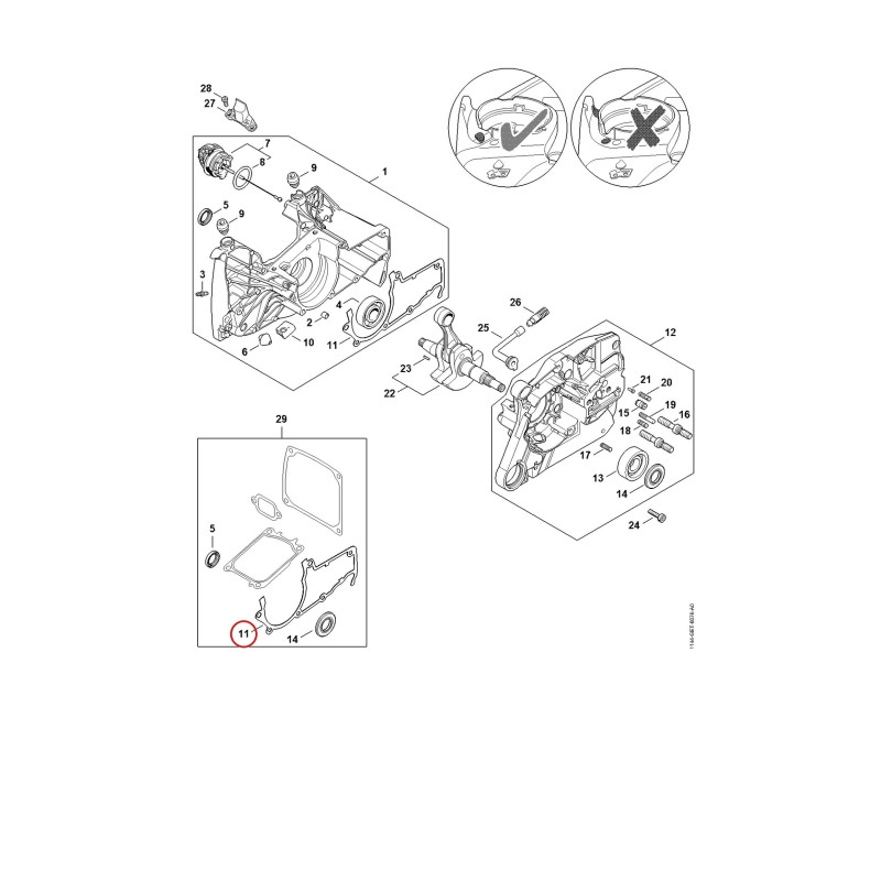 Junta 11440290501 ORIGINAL STIHL