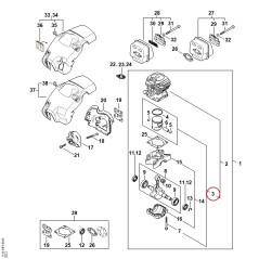 Kolben Ø 40,5 mm 11480302017 ORIGINAL STIHL | NewgardenParts.com
