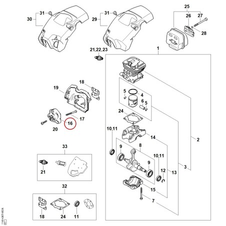 Brida intermedia 11481211601 ORIGINAL STIHL | NewgardenParts.com