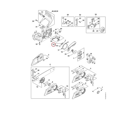 Tension spring 11481605500 ORIGINAL STIHL | NewgardenParts.com
