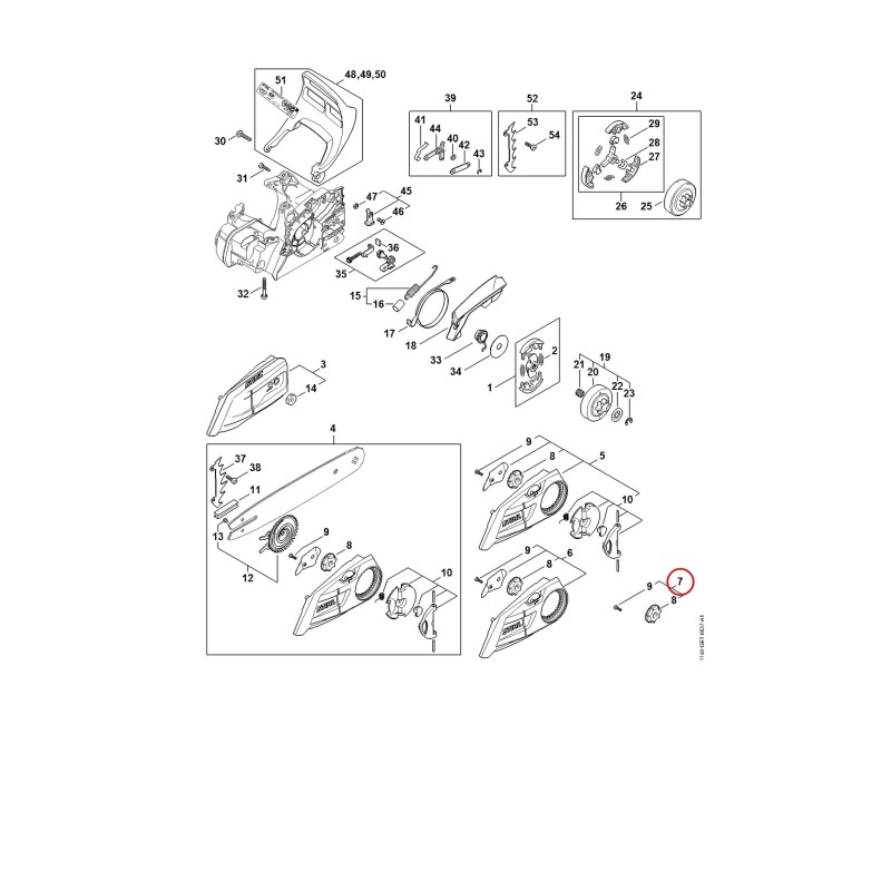 Molette de tension 11486300600 ORIGINAL STIHL Molette de tension 11486300600 ORIGINAL STIHL