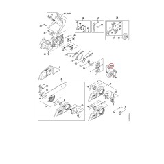 Chain sprocket 3/8"P 6 teeth 11486402001 ORIGINAL STIHL