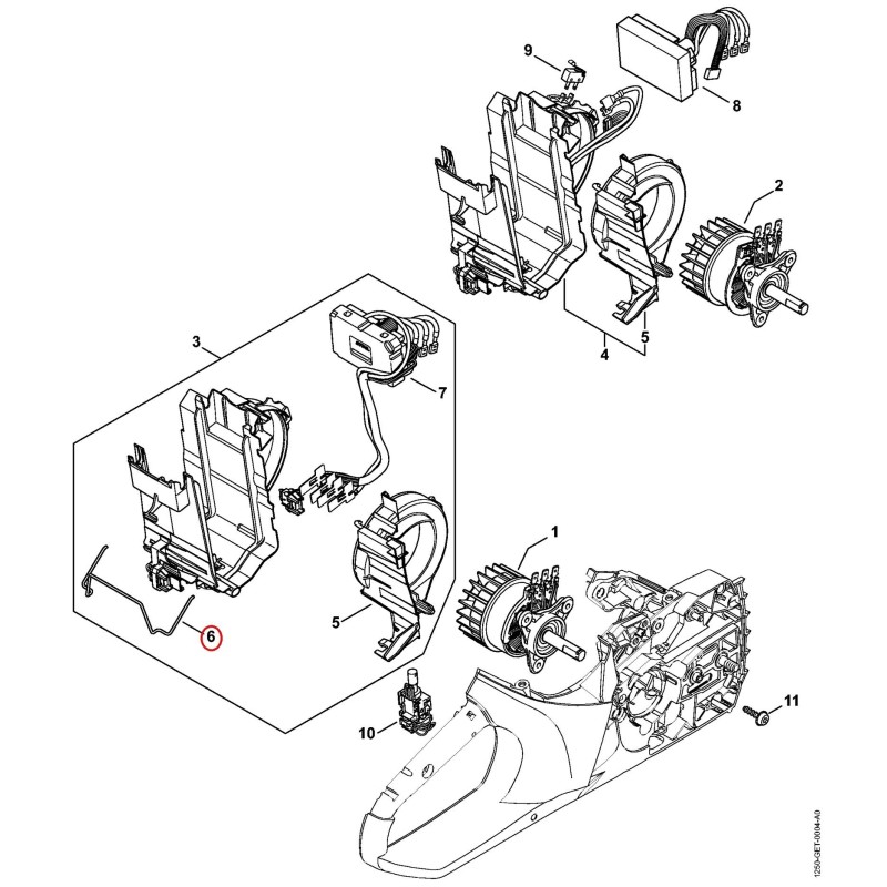 Ressort 12507913100 ORIGINAL STIHL