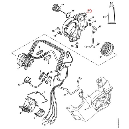 Öltank 12523504401 ORIGINAL STIHL | NewgardenParts.com