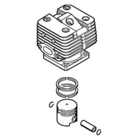 Cylinder with piston diameter 38 mm ORIGINAL STIHL models SP200 41340201212 | NewgardenParts.com