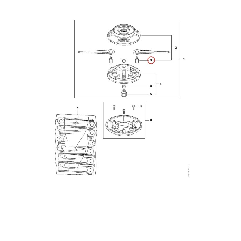 Collar screw 40027108701 ORIGINAL STIHL