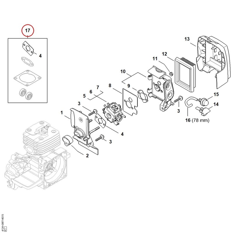 Set of gaskets 41340071601 ORIGINAL STIHL Set of gaskets 41340071601 ORIGINAL STIHL